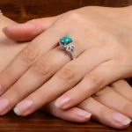 انگشتر فیروزه شجری زنانه کد 27257
