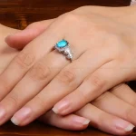 انگشتر فیروزه شجری زنانه کد 27273
