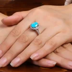 انگشتر فیروزه شجری زنانه کد 27277