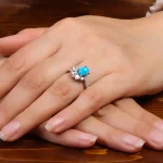 انگشتر فیروزه شجری زنانه کد 27280