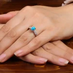 انگشتر فیروزه شجری زنانه کد 27281