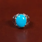 انگشتر فيروزه عجمی مردانه کد 27298