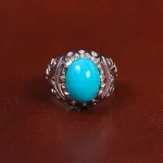 انگشتر فيروزه عجمی مردانه کد 27301