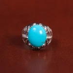 انگشتر فيروزه عجمی مردانه کد 27303
