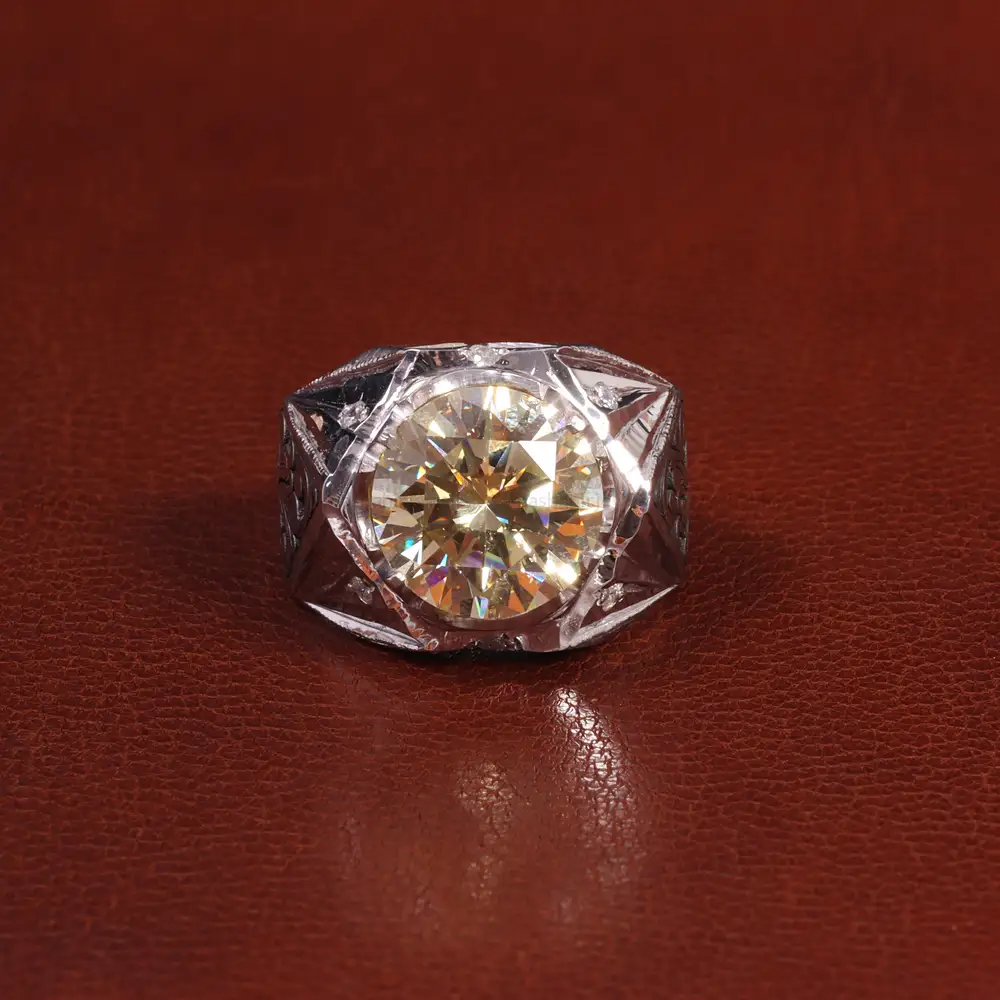 انگشتر موزانایت مردانه کد 27332