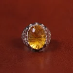 انگشتر سیترین مردانه کد 27336