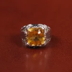 انگشتر سیترین مردانه کد 27338