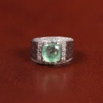 انگشتر زمرد مردانه کد 27346