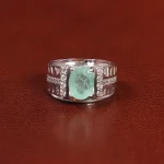 انگشتر زمرد مردانه کد 27350