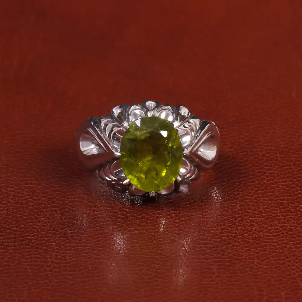 انگشتر زبرجد مردانه کد 27352