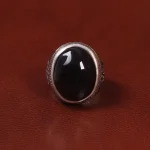 انگشتر عقیق مردانه کد 27370