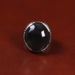 انگشتر عقیق مردانه کد 27371