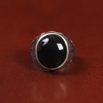 انگشتر عقیق مردانه کد 27375