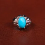 انگشتر فيروزه عجمی مردانه کد 27444