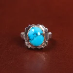 انگشتر فیروزه شجری مردانه کد 27450