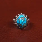 انگشتر فیروزه شجری مردانه کد 27455
