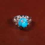 انگشتر فیروزه شجری مردانه کد 27457