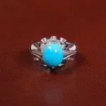 انگشتر فيروزه عجمی مردانه کد 27462