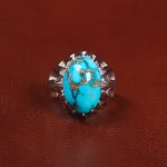 انگشتر فیروزه شجری مردانه کد 27463