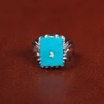 انگشتر فیروزه شجری مردانه کد 27470