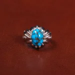 انگشتر فیروزه شجری مردانه کد 27471