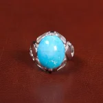 انگشتر فيروزه عجمی مردانه کد 27478