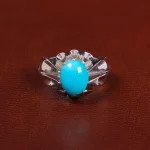 انگشتر فيروزه عجمی مردانه کد 27479