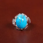 انگشتر فیروزه شجری مردانه کد 27480