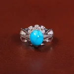 انگشتر فیروزه شجری مردانه کد 27481