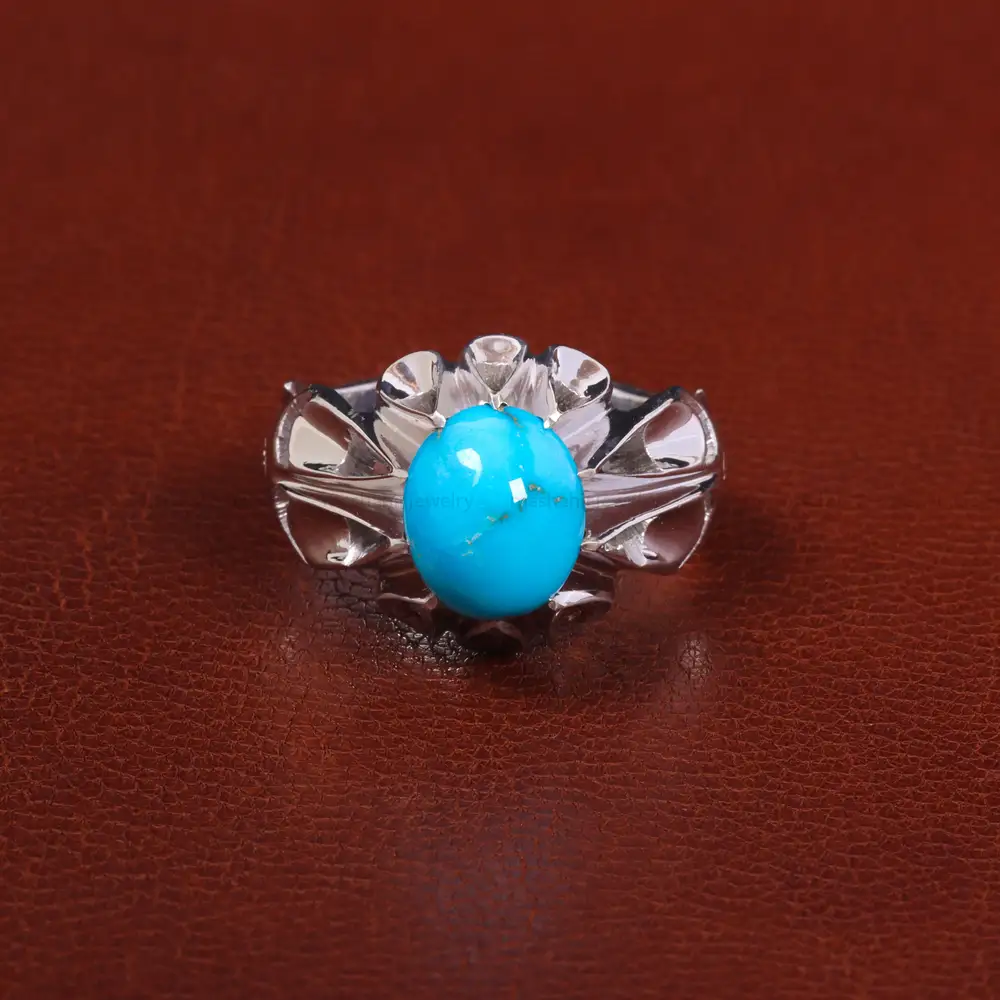 انگشتر فیروزه شجری مردانه کد 27481