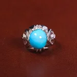 انگشتر فيروزه عجمی مردانه کد 27494