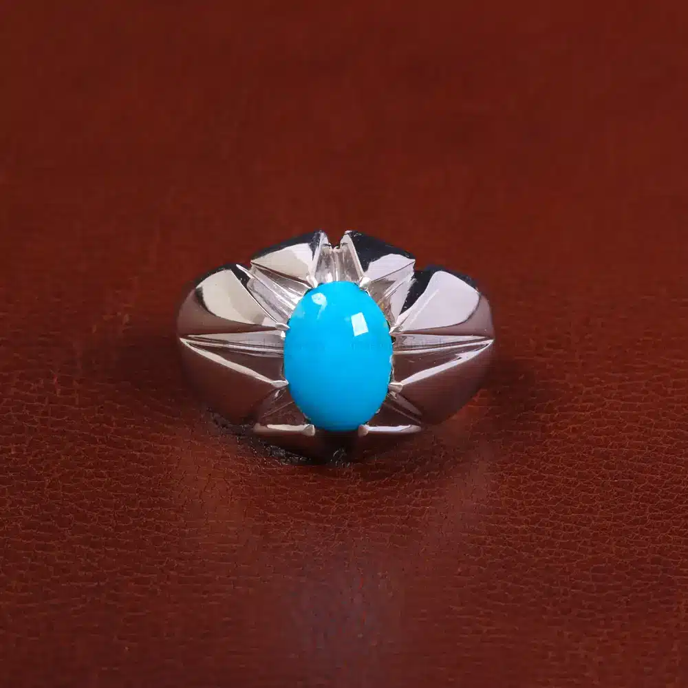 انگشتر فيروزه عجمی مردانه کد 27497