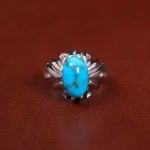 انگشتر فیروزه شجری مردانه کد 27500
