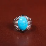 انگشتر فیروزه شجری مردانه کد 27511
