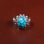 انگشتر فیروزه شجری مردانه کد 27513