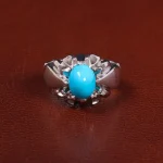 انگشتر فيروزه عجمی مردانه کد 27514