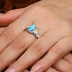 انگشتر فیروزه شجری زنانه کد 27565