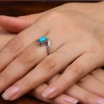 انگشتر فیروزه شجری زنانه کد 27569