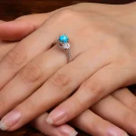 انگشتر فیروزه شجری زنانه کد 27573