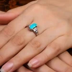 انگشتر فیروزه شجری زنانه کد 27576