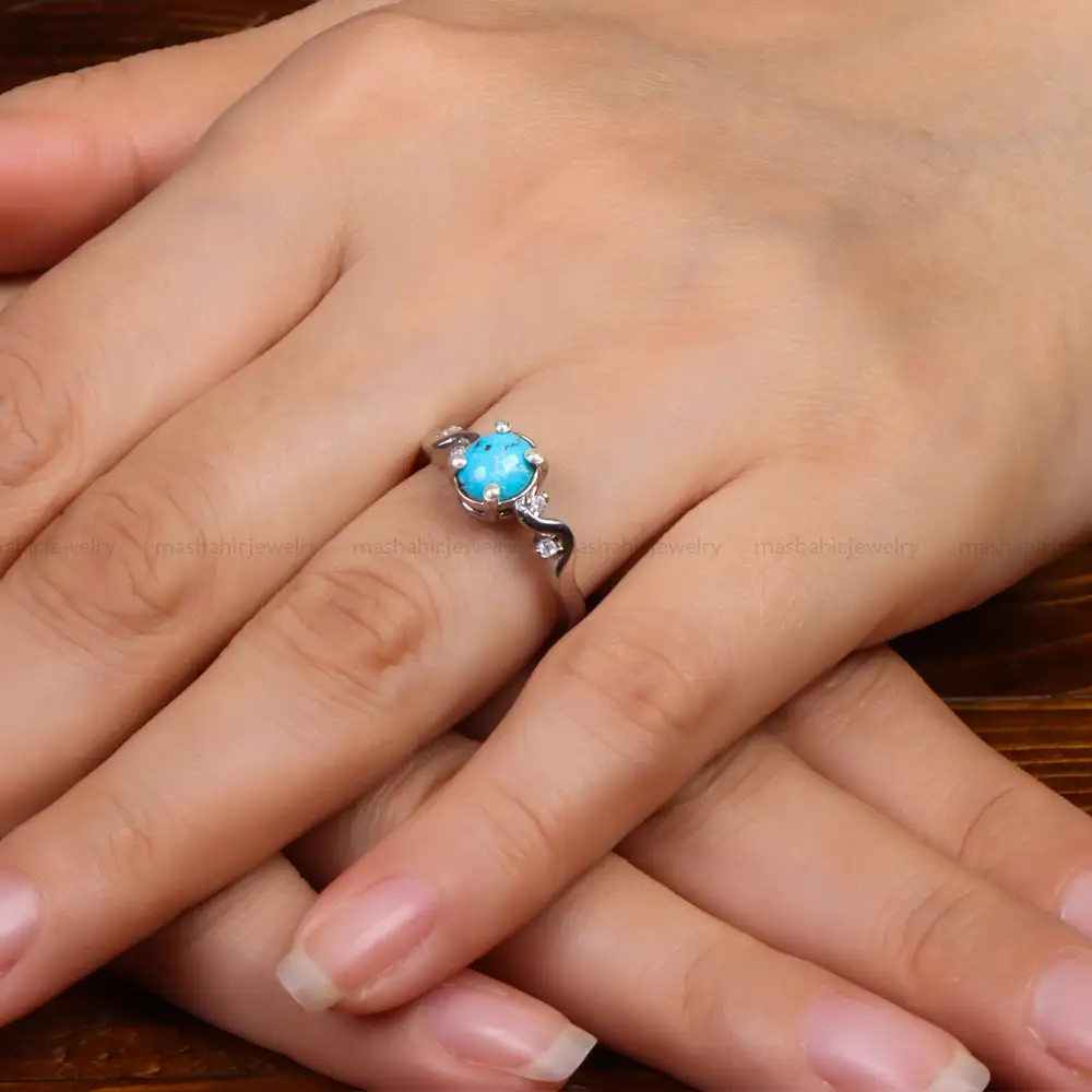 انگشتر فیروزه شجری زنانه کد 27580