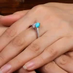 انگشتر فیروزه شجری زنانه کد 27585