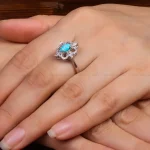انگشتر فیروزه شجری زنانه کد 27591