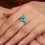 انگشتر فیروزه شجری زنانه کد 27594