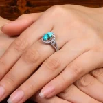 انگشتر فیروزه شجری زنانه کد 27603
