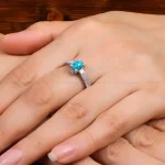 انگشتر فیروزه شجری زنانه کد 27604
