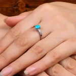 انگشتر فیروزه شجری زنانه کد 27606