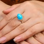 انگشتر فیروزه شجری زنانه کد 27611