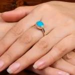 انگشتر فیروزه شجری زنانه کد 27620