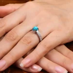 انگشتر فیروزه شجری زنانه کد 27626